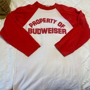 Vintage Budweiser Baseball T